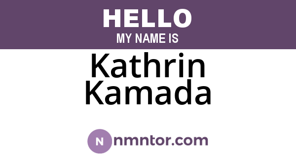 Kathrin Kamada