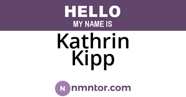 Kathrin Kipp