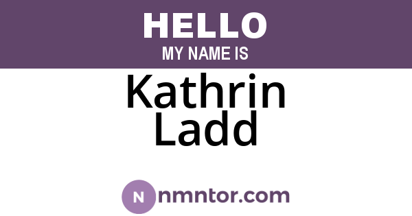 Kathrin Ladd