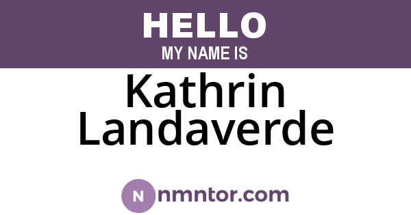 Kathrin Landaverde