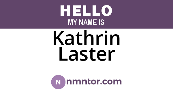 Kathrin Laster