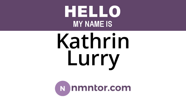 Kathrin Lurry