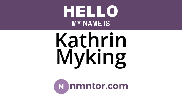 Kathrin Myking