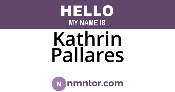 Kathrin Pallares