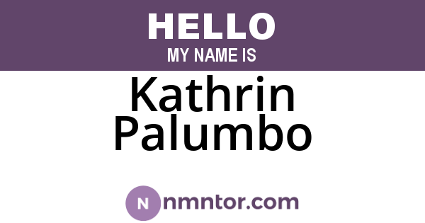 Kathrin Palumbo