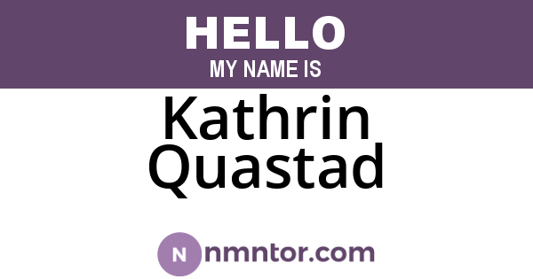 Kathrin Quastad