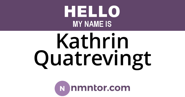 Kathrin Quatrevingt
