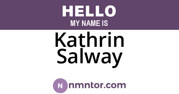 Kathrin Salway