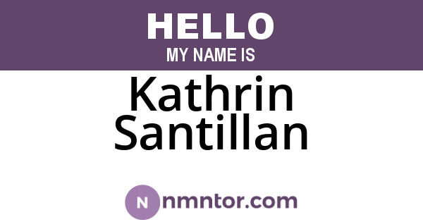 Kathrin Santillan