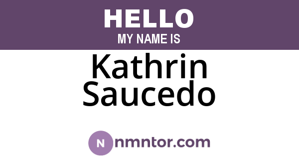 Kathrin Saucedo