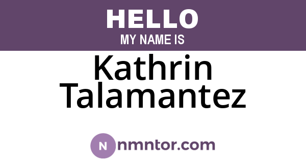 Kathrin Talamantez