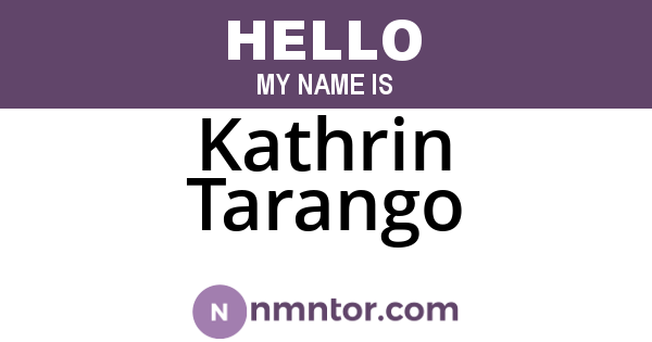 Kathrin Tarango