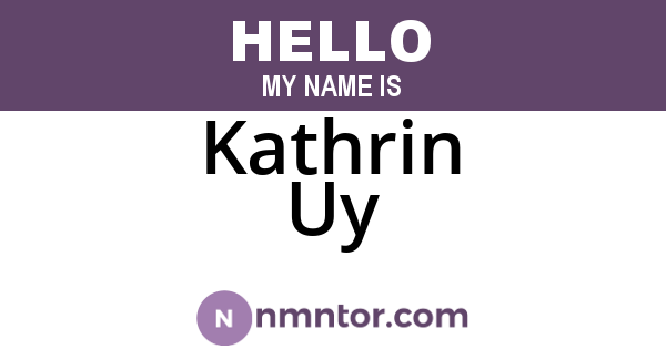 Kathrin Uy