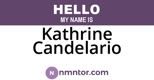 Kathrine Candelario