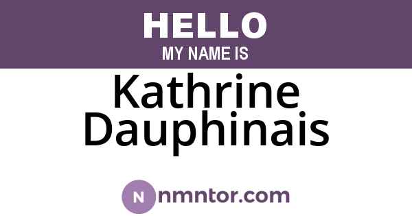 Kathrine Dauphinais