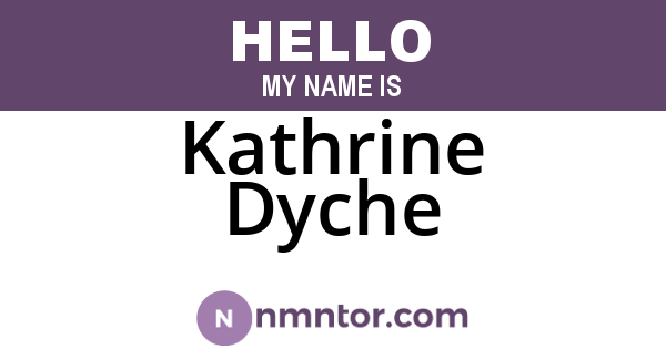 Kathrine Dyche