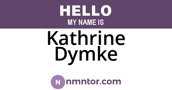 Kathrine Dymke