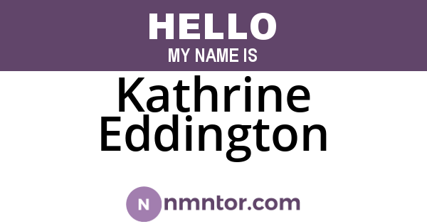 Kathrine Eddington