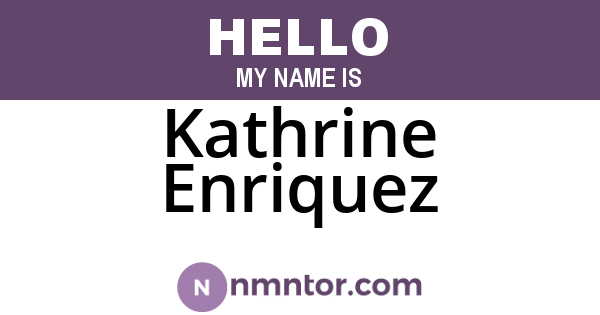 Kathrine Enriquez