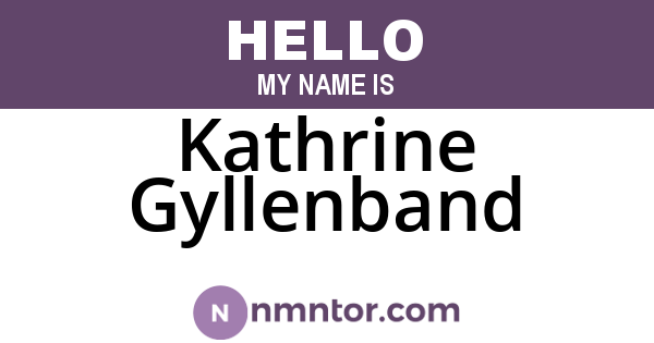 Kathrine Gyllenband
