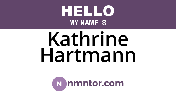 Kathrine Hartmann