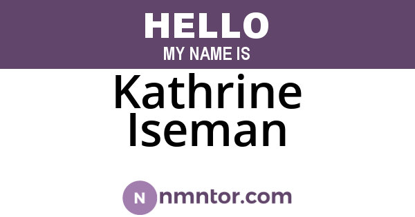 Kathrine Iseman