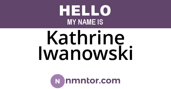 Kathrine Iwanowski