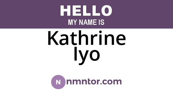 Kathrine Iyo