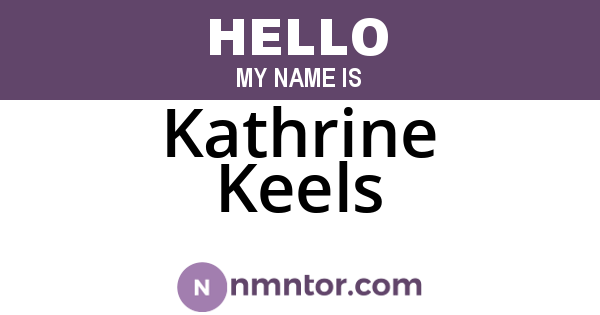 Kathrine Keels