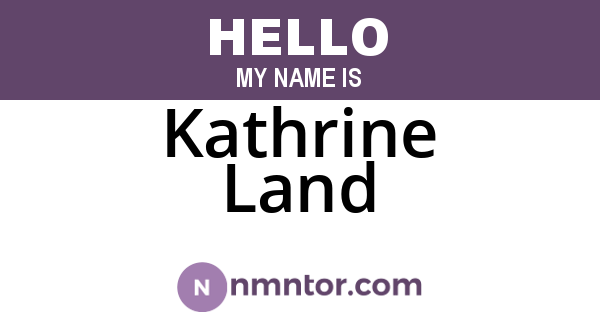 Kathrine Land