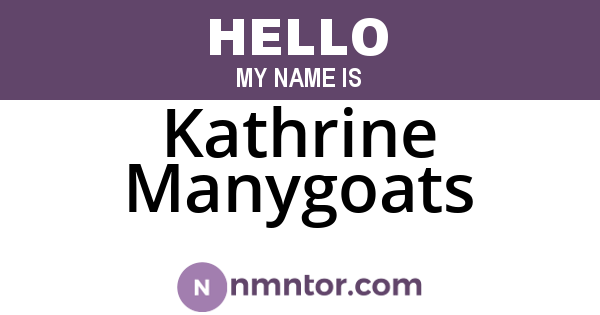 Kathrine Manygoats