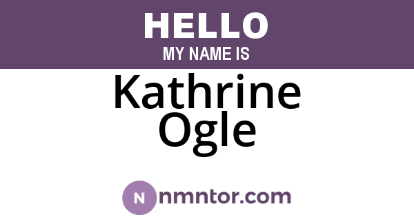 Kathrine Ogle