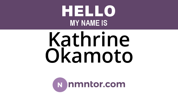 Kathrine Okamoto