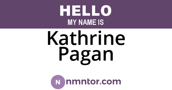 Kathrine Pagan