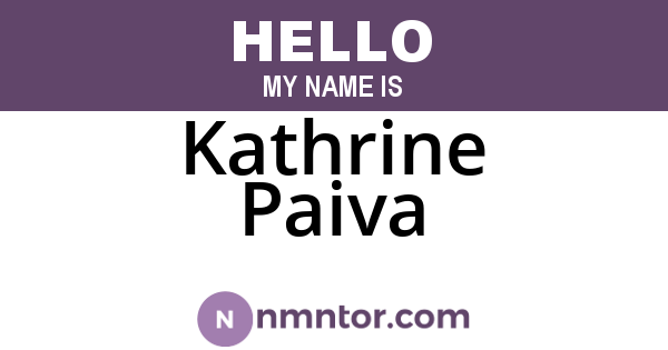 Kathrine Paiva