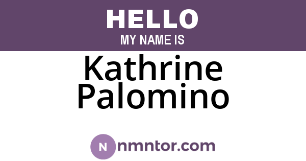 Kathrine Palomino