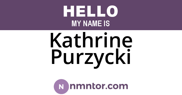 Kathrine Purzycki