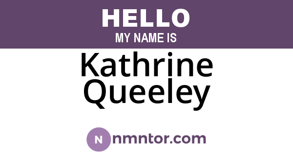 Kathrine Queeley