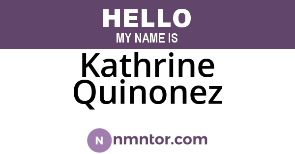 Kathrine Quinonez