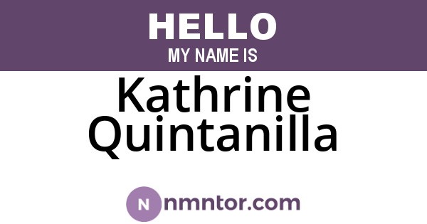 Kathrine Quintanilla