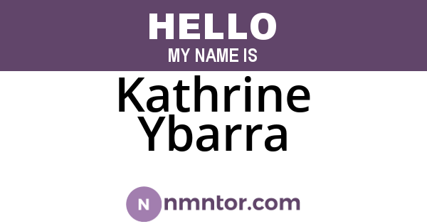 Kathrine Ybarra