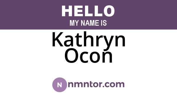 Kathryn Ocon