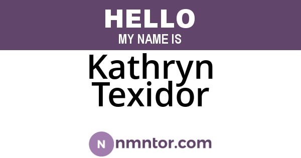 Kathryn Texidor