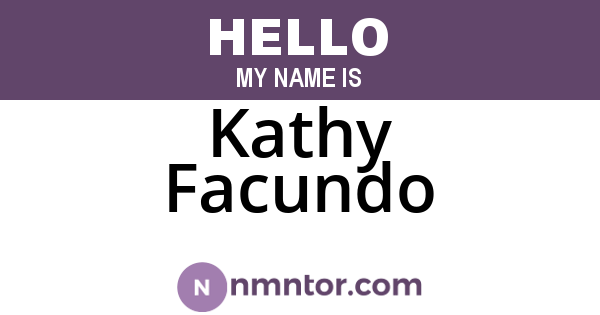 Kathy Facundo