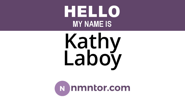 Kathy Laboy