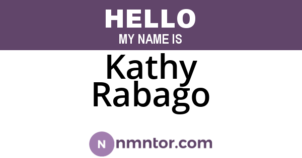 Kathy Rabago
