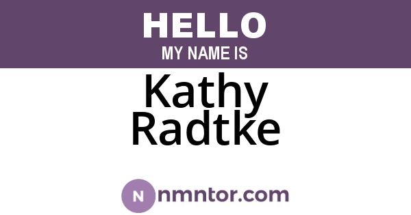 Kathy Radtke