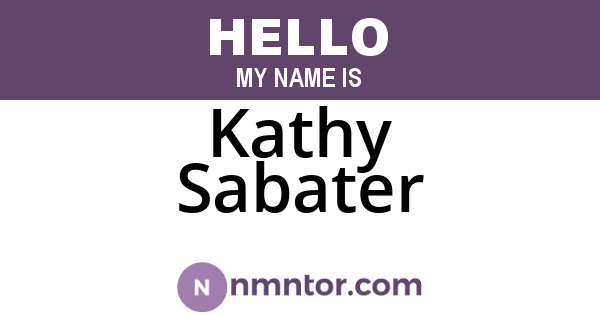 Kathy Sabater