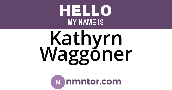 Kathyrn Waggoner