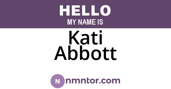 Kati Abbott